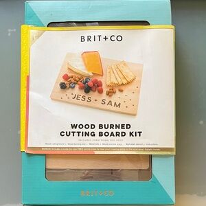 Brit + Co Wood Burned Cutting Board Kit